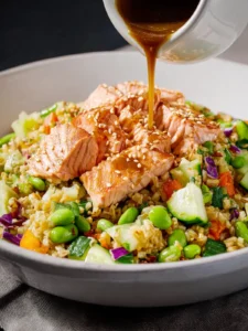 Crispy Rice Salmon Salad First Image