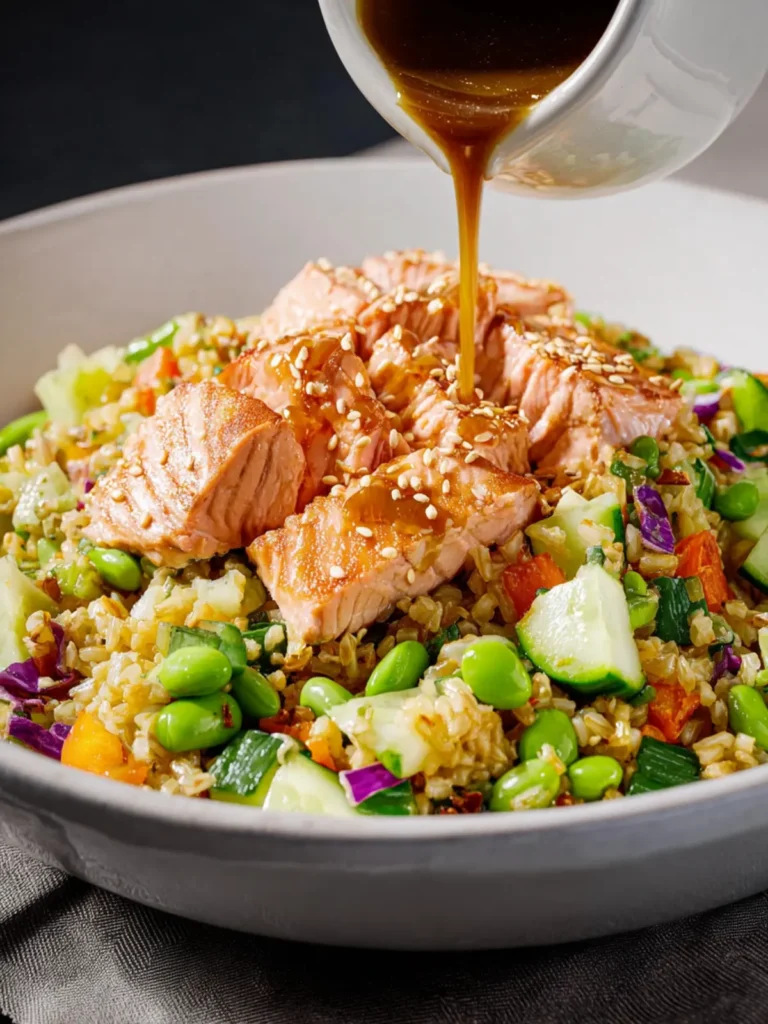 Crispy Rice Salmon Salad First Image