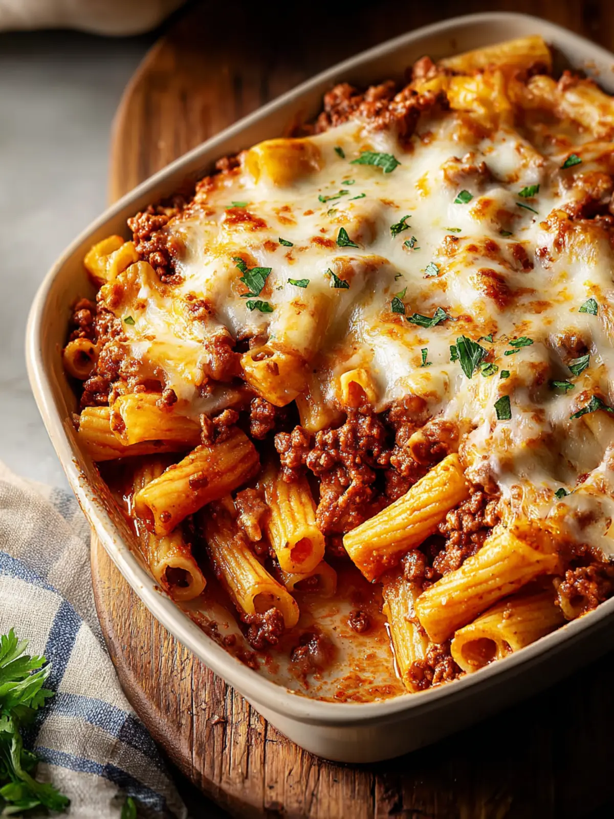 Baked Ziti with Ground Beef First Image