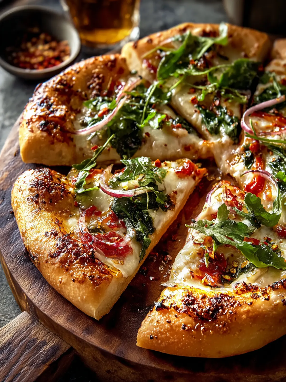 Spicy Honey White Pizza Recipe First Image