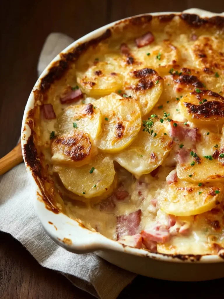 Creamy Scalloped Potatoes and Ham First Image