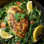 Spinach Chicken with Lemon and Garlic First Image