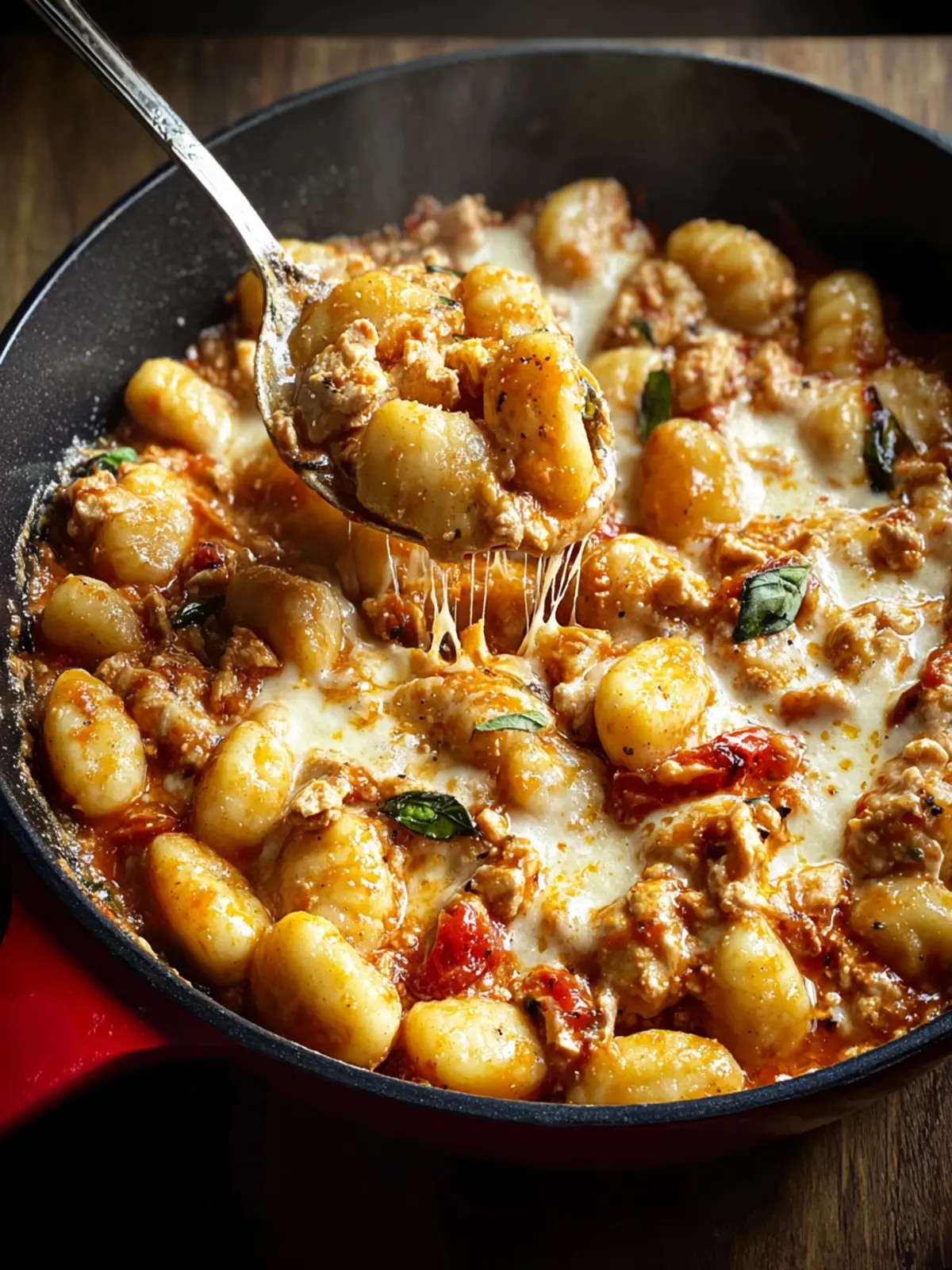 Cheesy Chicken Gnocchi Skillet Recipe First Image