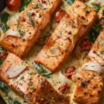 Creamy Garlic Salmon First Image