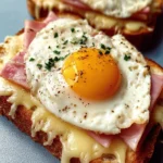 Croque Madame Toast Ham Cheese First Image