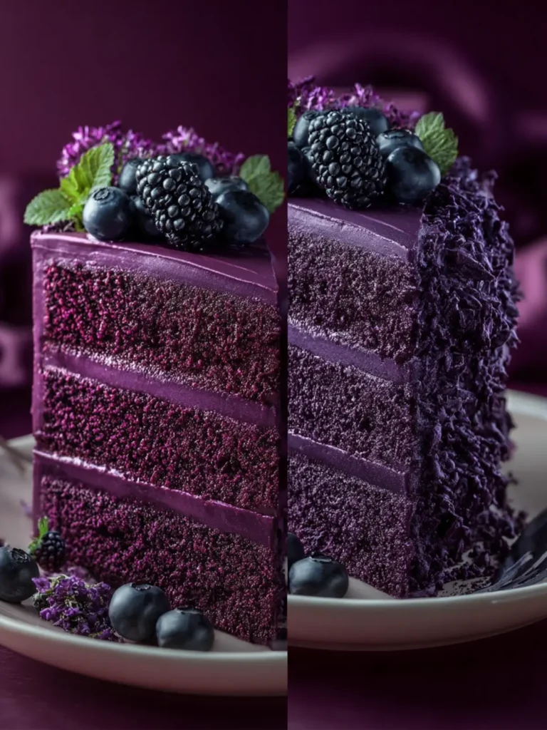 Purple Velvet Cake Recipe First Image