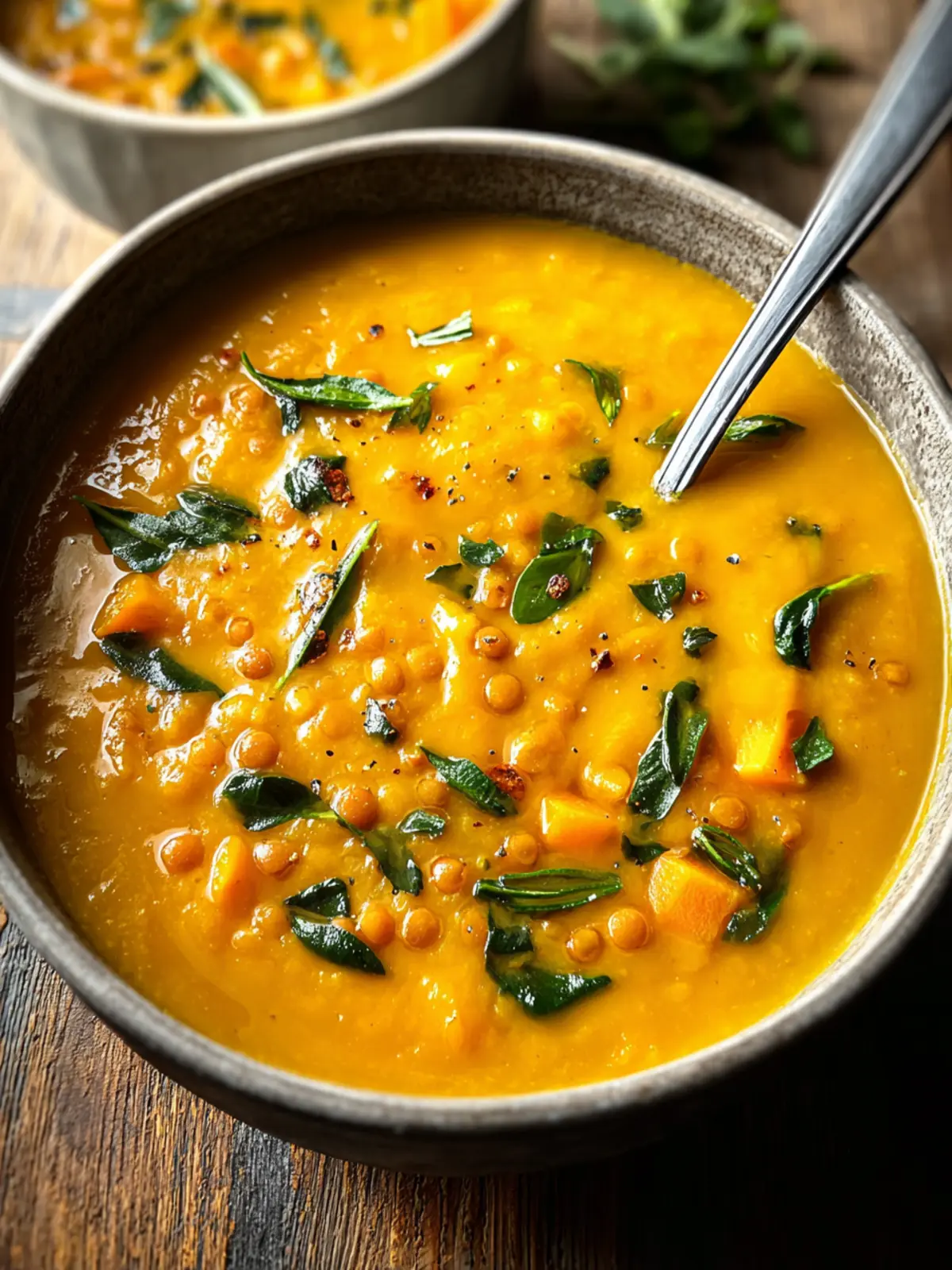 Creamy Pumpkin Lentil Soup First Image