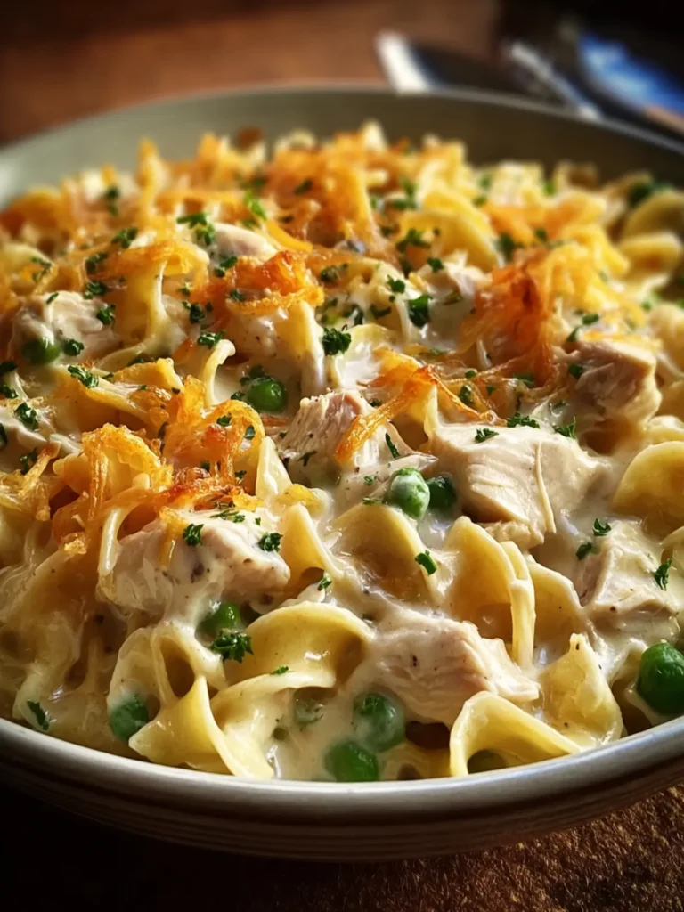 Creamy Classic Chicken Noodle Casserole First Image