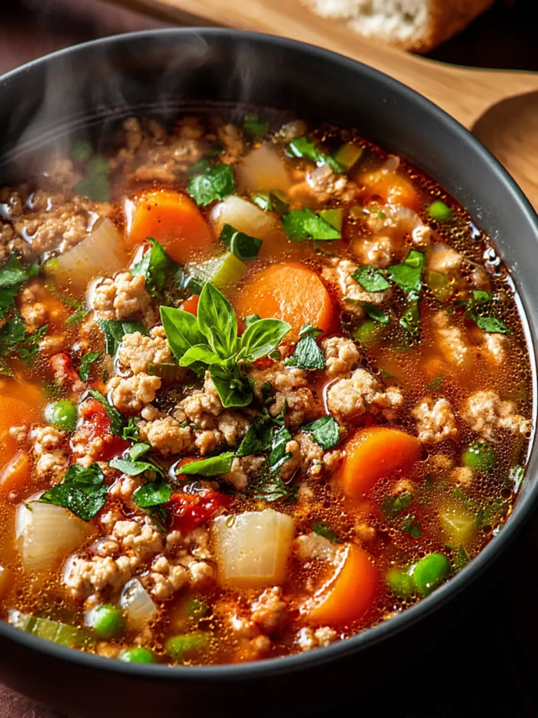 Ground Turkey Soup Recipe First Image