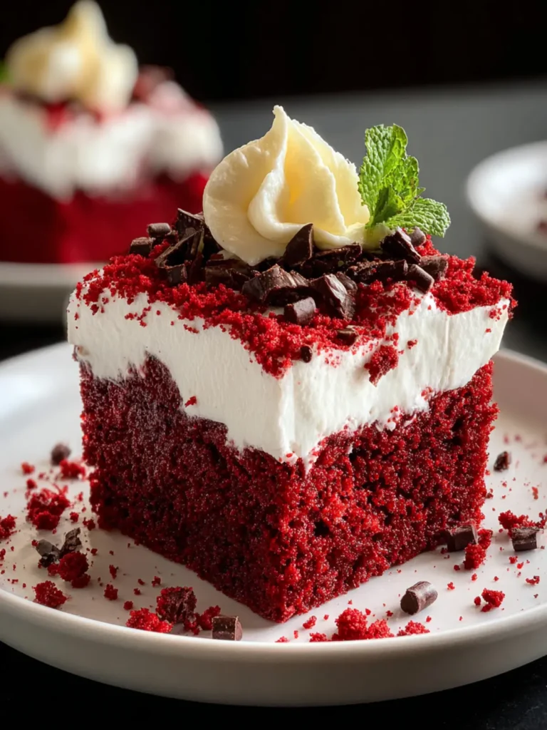 Irresistible Red Velvet Poke Cake Recipe First Image