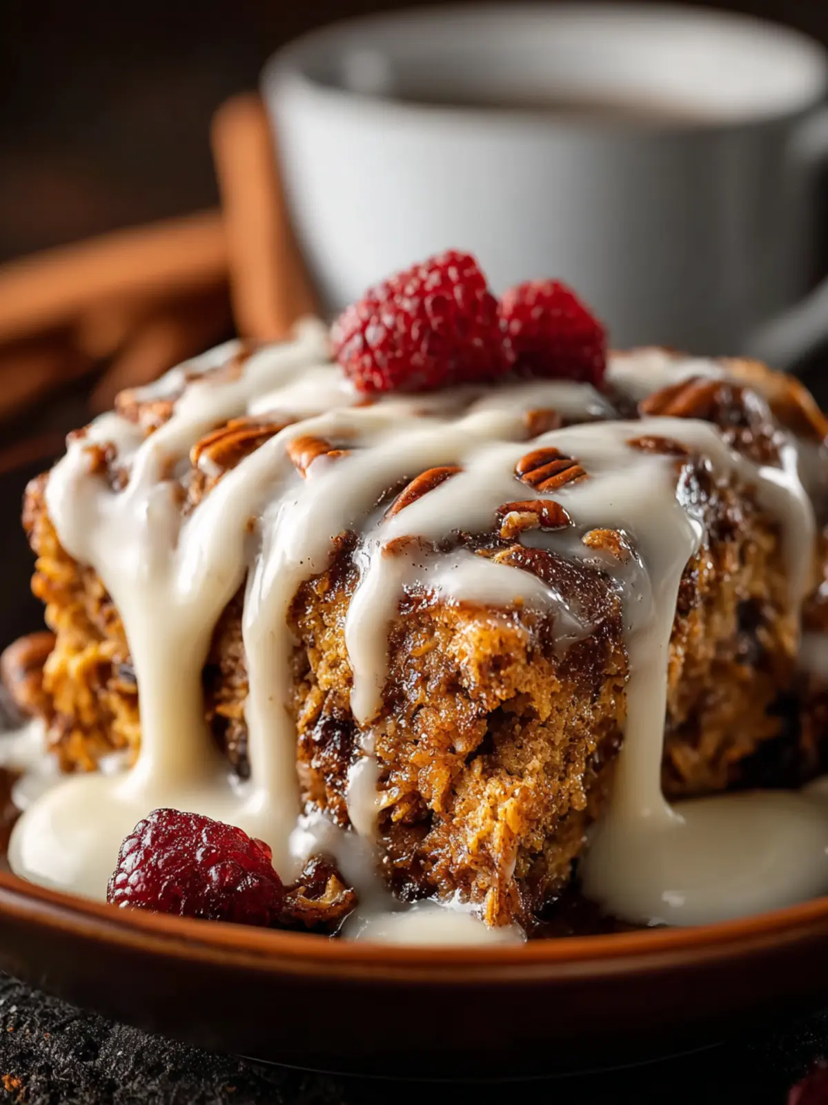 Cinnamon Roll Baked Oatmeal First Image