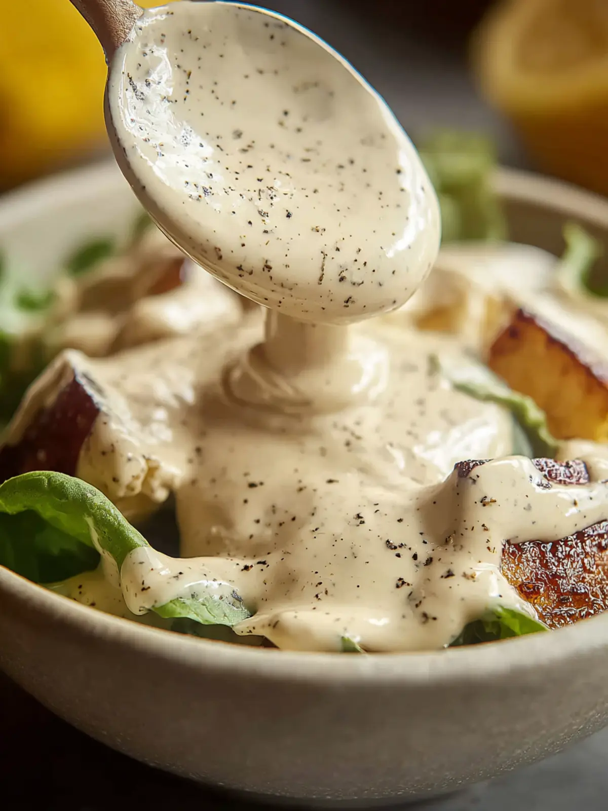 Creamy Lemon Tahini Dressing with Maple and Garlic First Image