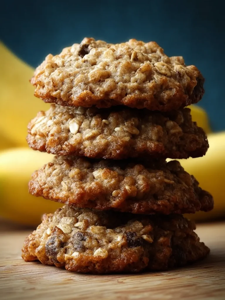 Chewy Banana Oatmeal Cookies First Image
