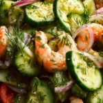 Fresh Cucumber Shrimp Salad First Image