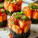 Easy Baked Salmon Sushi Cups Recipe First Image