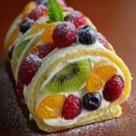 Creamy Fruit Salad Rollups First Image