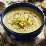 Slow cooker leek and potato soup First Image