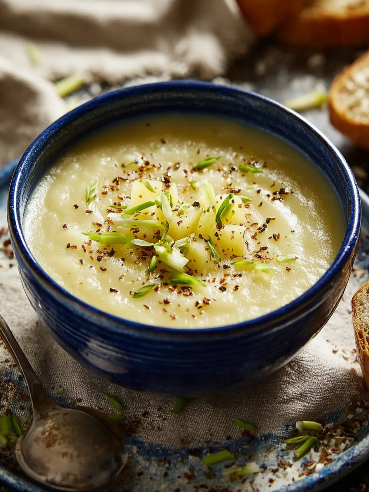 Slow cooker leek and potato soup First Image