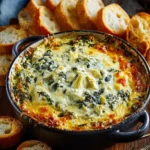 Cheesy Baked Spinach Artichoke Dip First Image