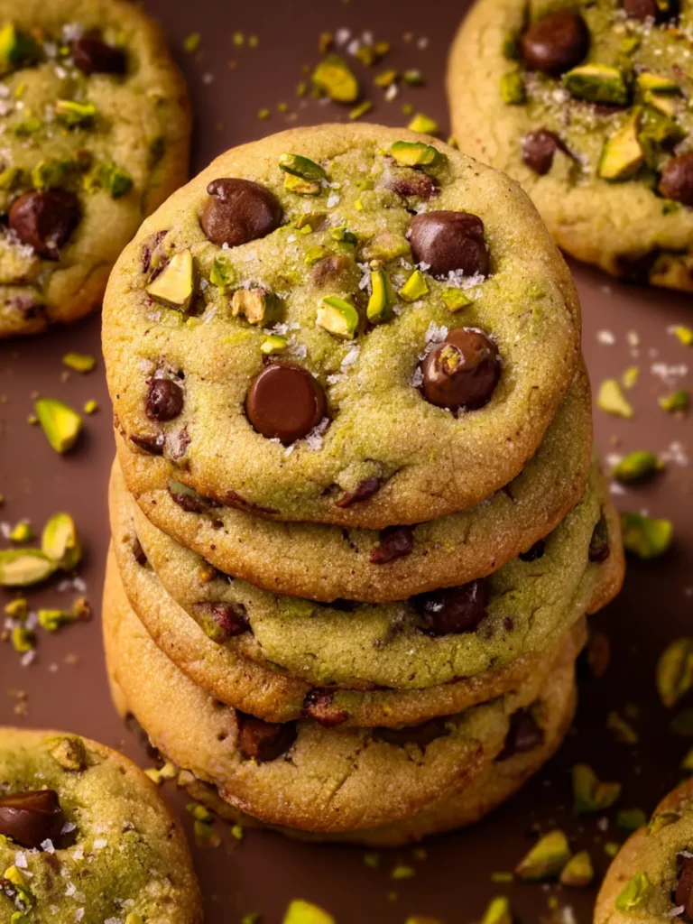 Pistachio Chocolate Chip Cookies First Image