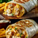 Cheesy Garlic Chicken Wraps First Image