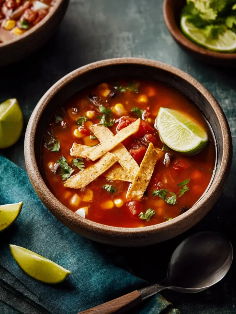 Vegetarian Tortilla Soup First Image