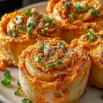 Crispy Buffalo Chicken Dip Pinwheels First Image