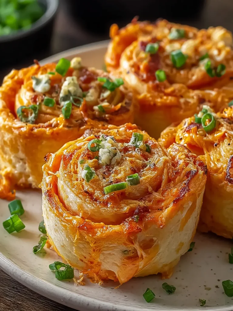 Crispy Buffalo Chicken Dip Pinwheels First Image