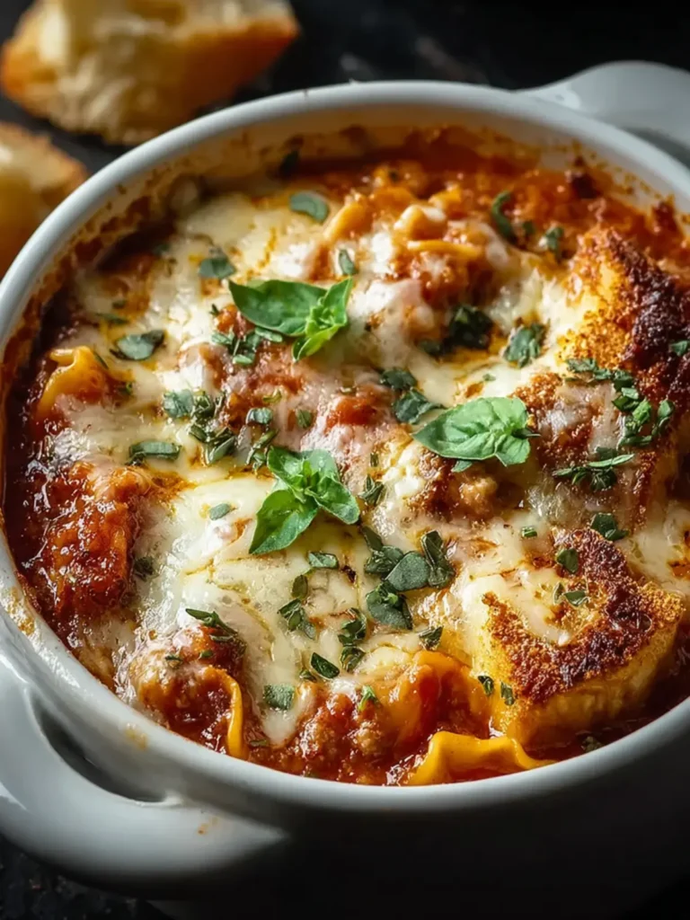 Extra Cheesy Creamy Lasagna Soup First Image