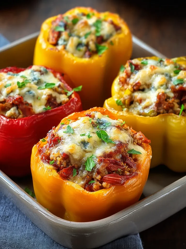Savory Stuffed Bell Peppers First Image
