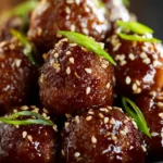 Crockpot Honey Garlic Meatballs First Image