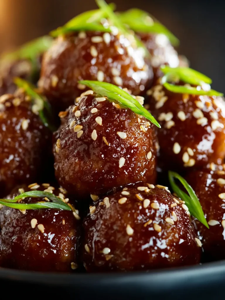 Crockpot Honey Garlic Meatballs First Image