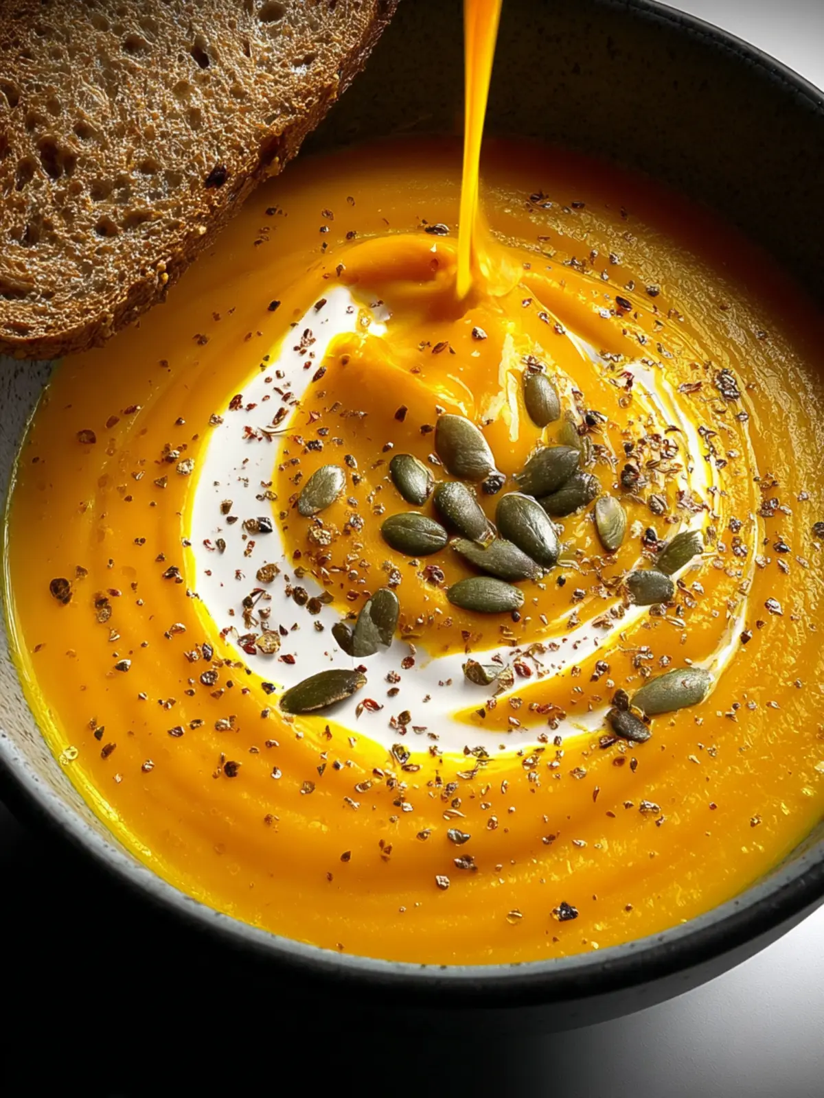 Vegan Carrot and Sweet Potato Soup Recipe First Image