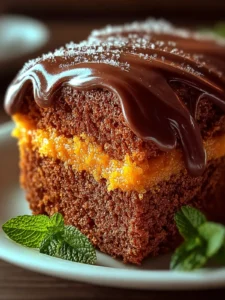 Brazilian Carrot Cake with Chocolate Glaze First Image