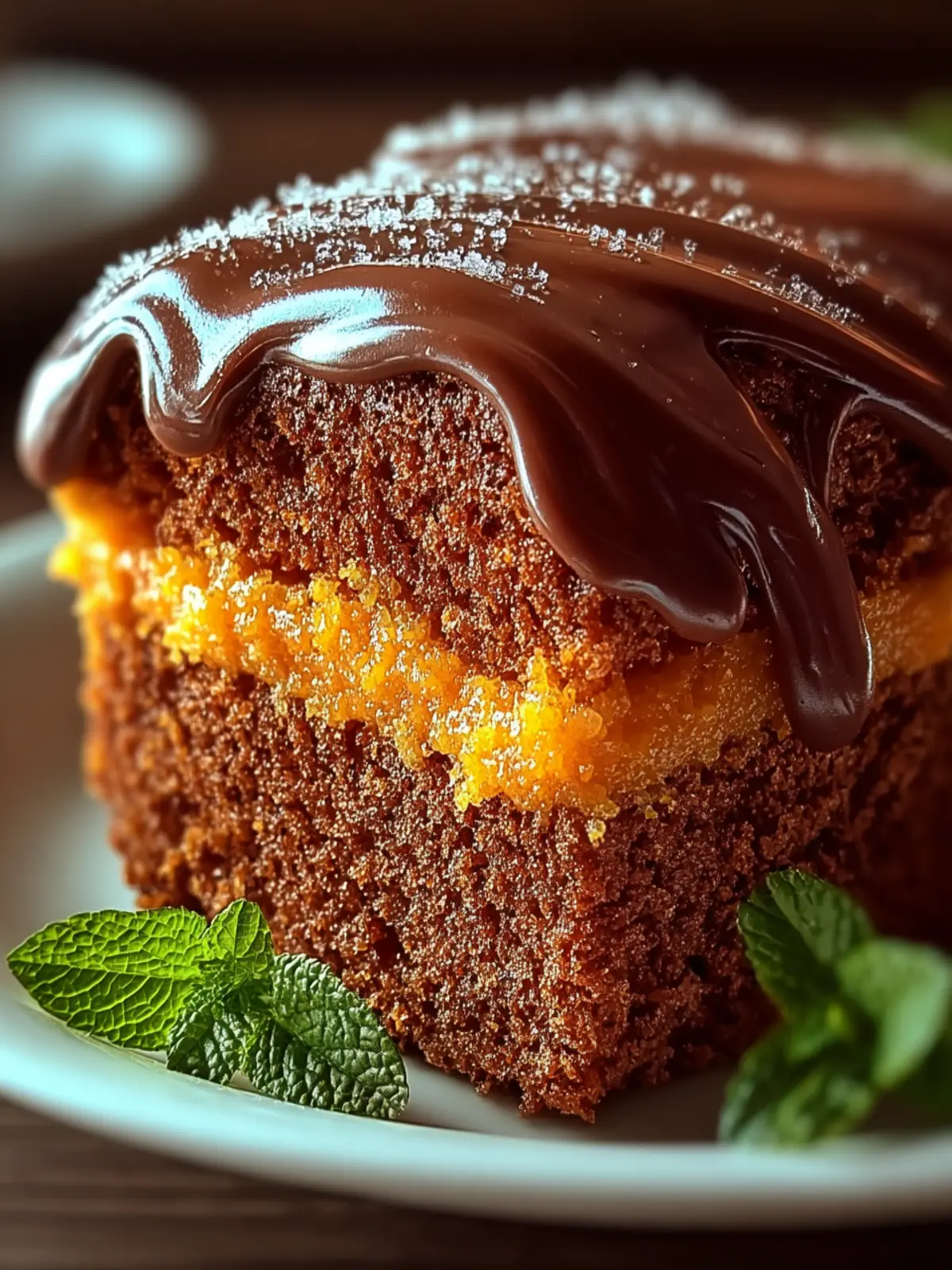 Brazilian Carrot Cake with Chocolate Glaze First Image