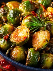 Sweet Chili Roasted Brussels Sprouts First Image