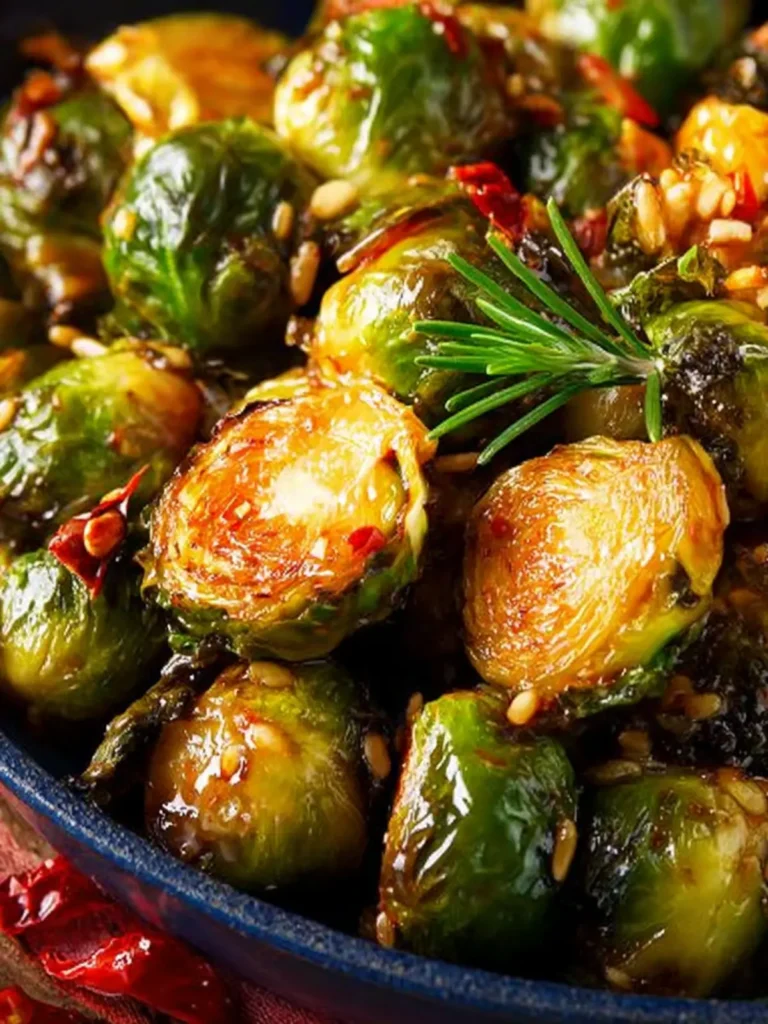 Sweet Chili Roasted Brussels Sprouts First Image