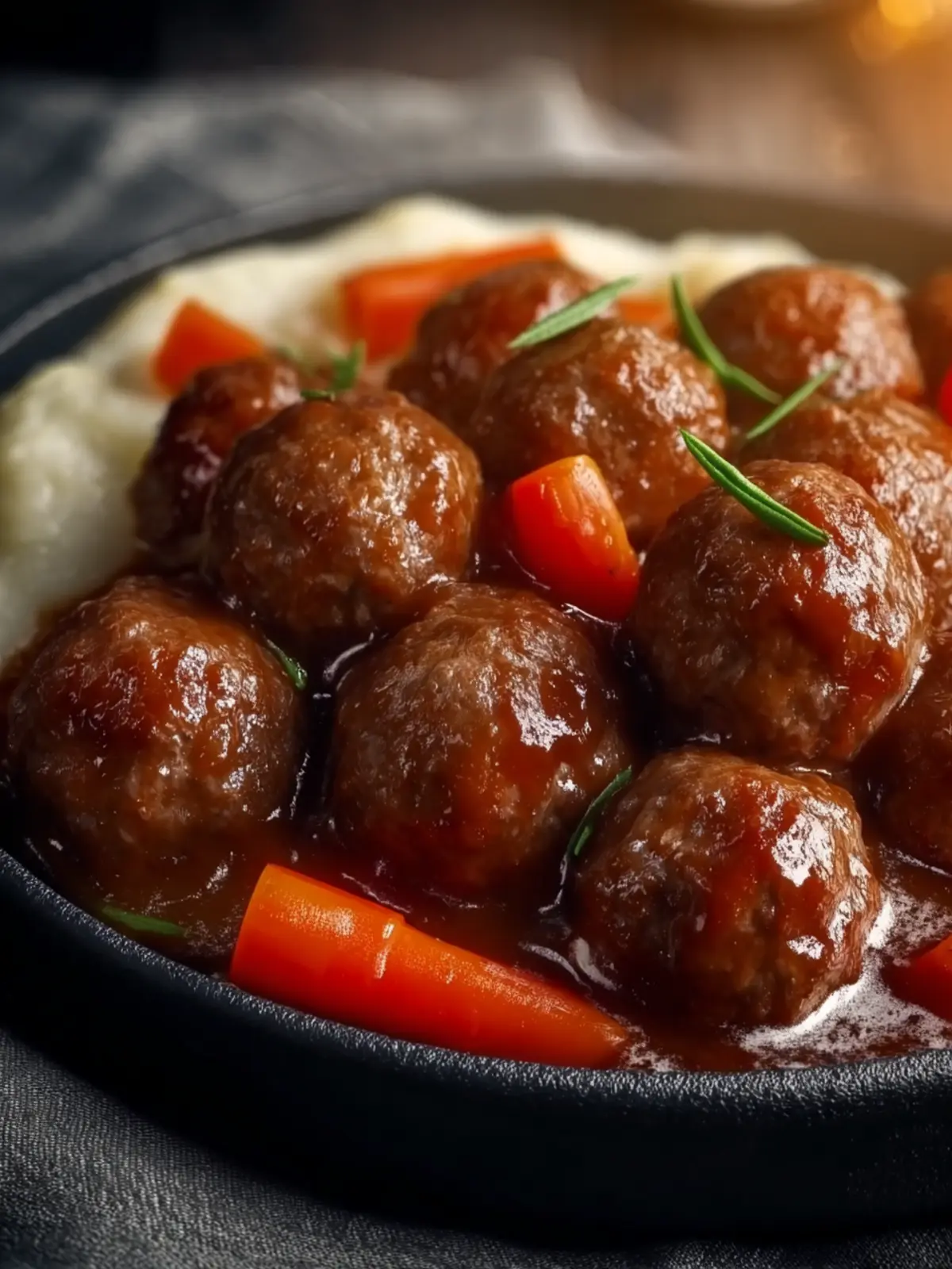 Easy Pot Roast Made With Frozen Meatballs First Image