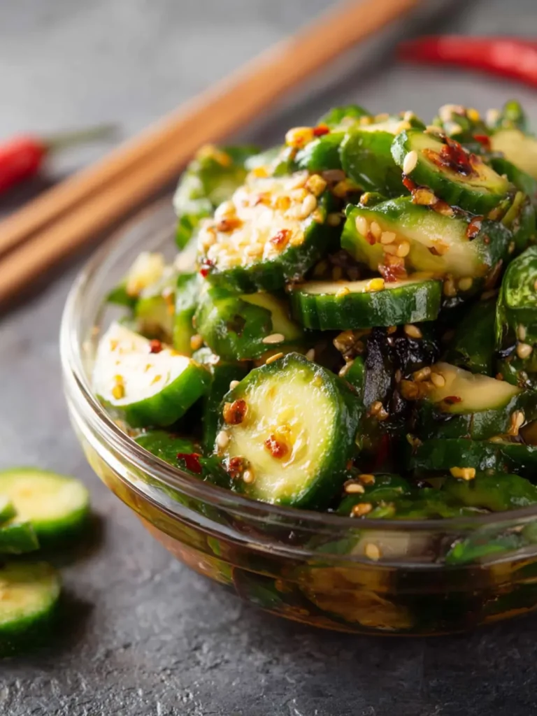 Keto Asian Cucumber Salad First Image