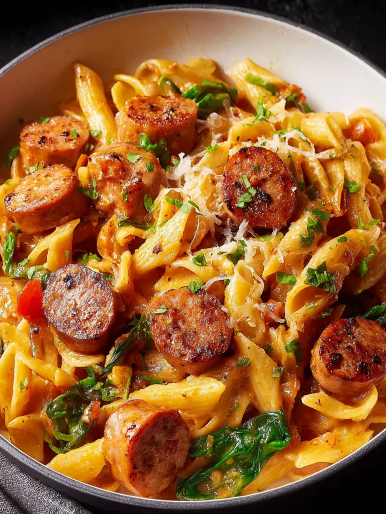 chicken sausage pasta First Image