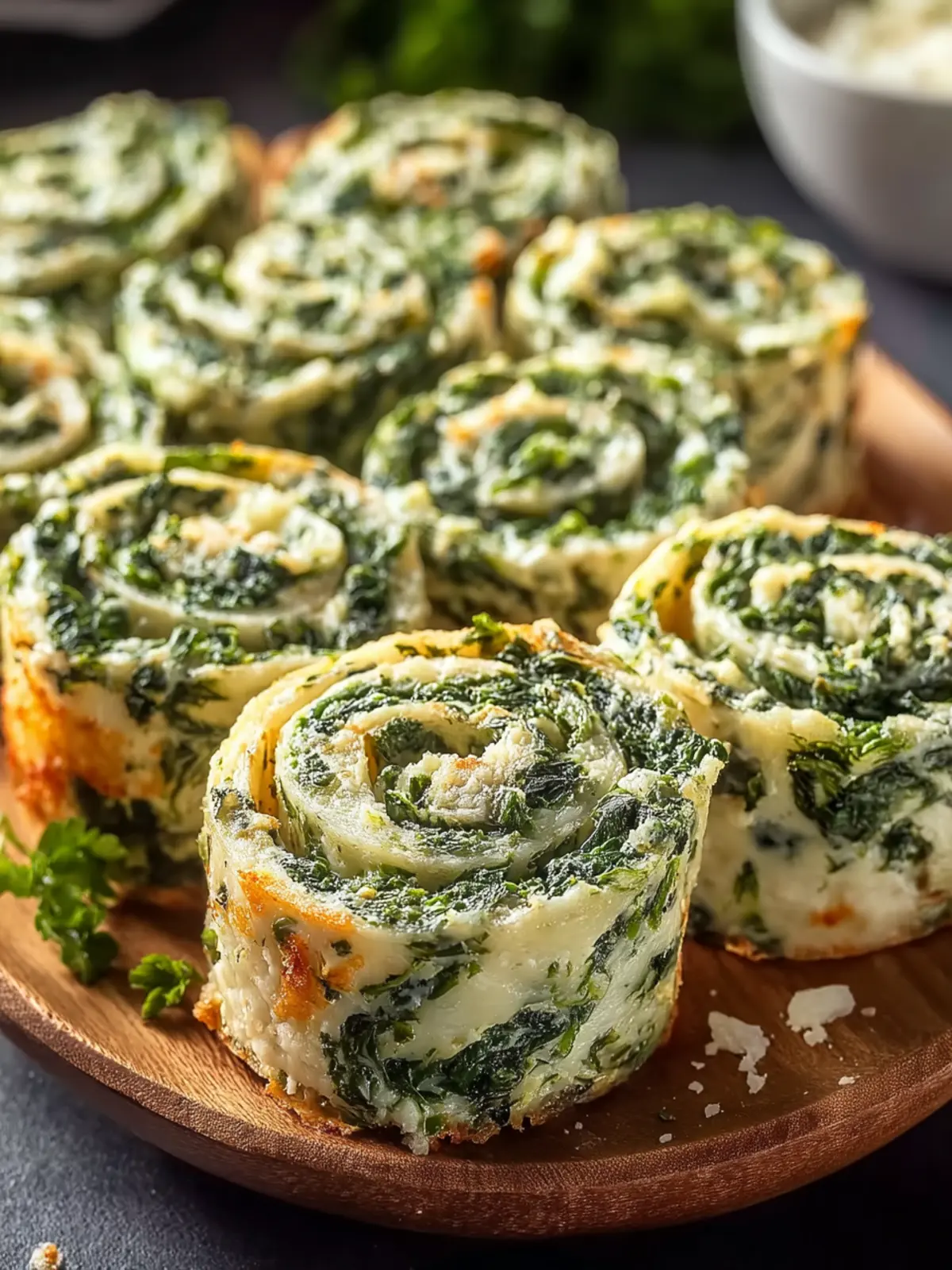 Irresistible Spinach Dip Pinwheels First Image