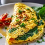Spinach and Cheese Breakfast Omelette First Image