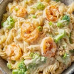 Cashew Alfredo Shrimp Pasta First Image