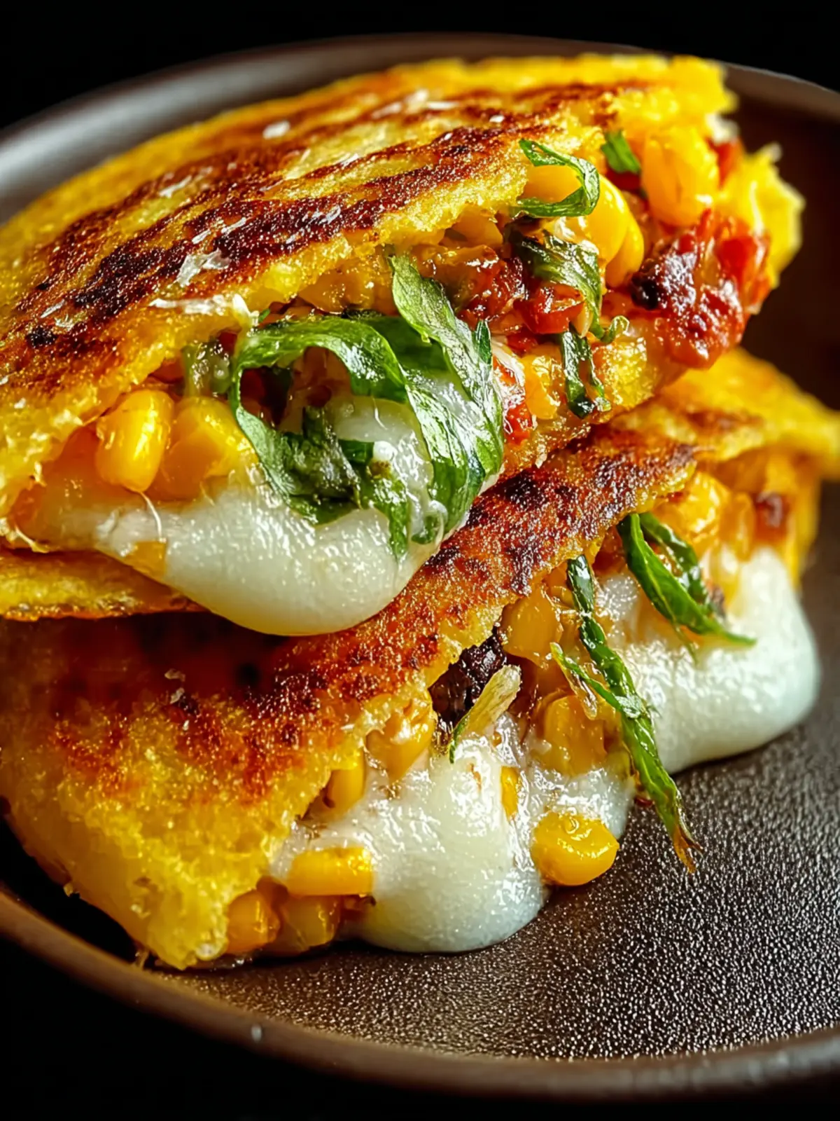Venezuelan Sweet Corn Cachapas with Gooey Cheese Delight First Image